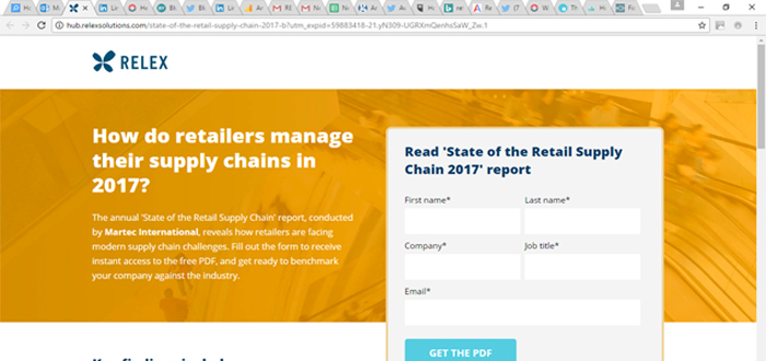 Martec & RELEX Solutions present ‘State of the Retail Supply Chain 2017’.