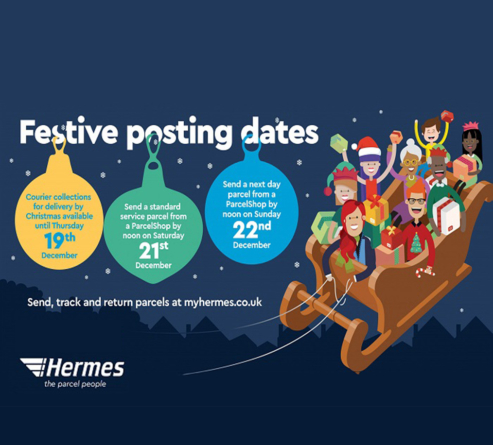 HERMES ANNOUNCES LAST DATES FOR CHRISTMAS DELIVERIES